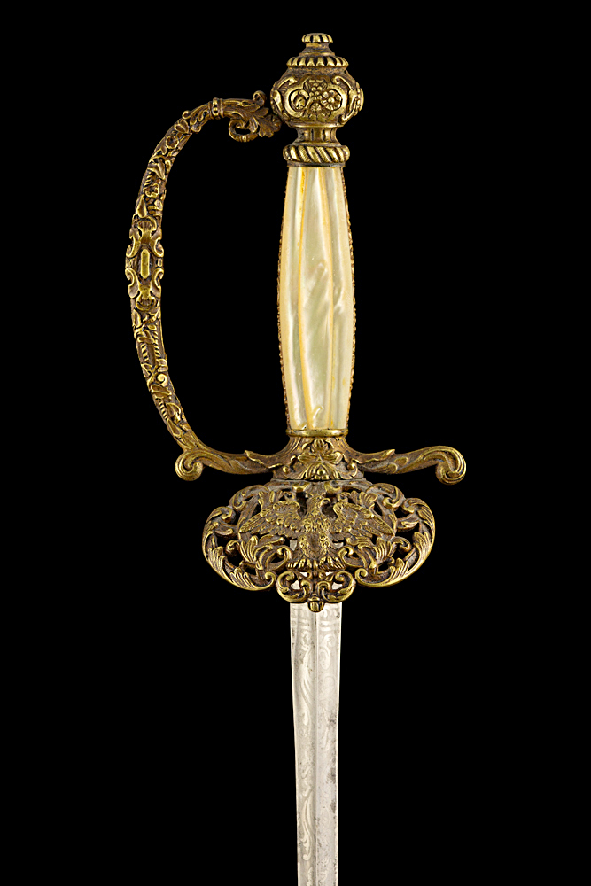 S000069_French_2nd_Empire_Smallsword_Hilt_Obverse_