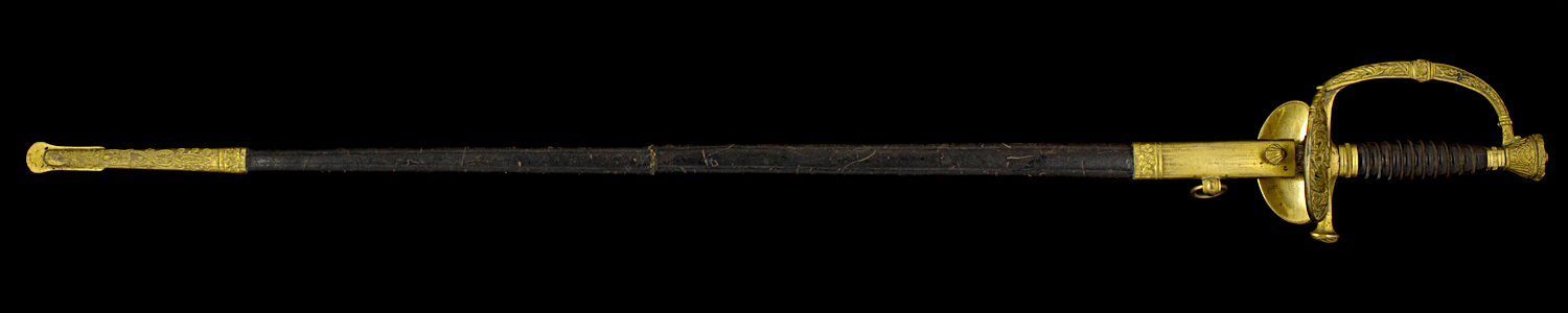 S000013_French_Marine_Inspector_Smallsword_Full_Obverse_With_Scabbard