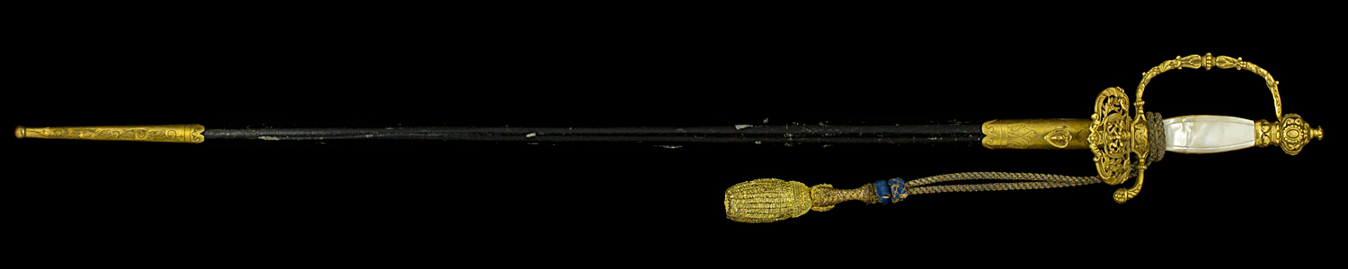 S000068_Vatican_Smallsword_Full_Obverse_With_Scabbard