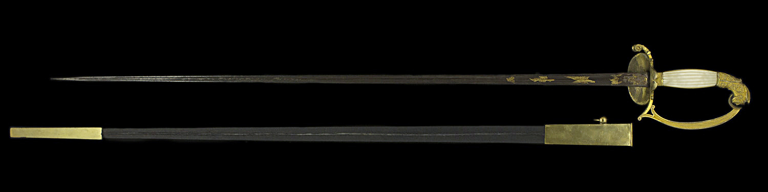 S000143_French_Court_Sword_Full_Reverse_Next_to_Scabbard