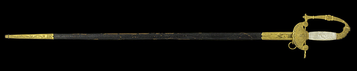 S000145_Belgian_Administration_Smallsword_Full_Obverse_With_Scabbard