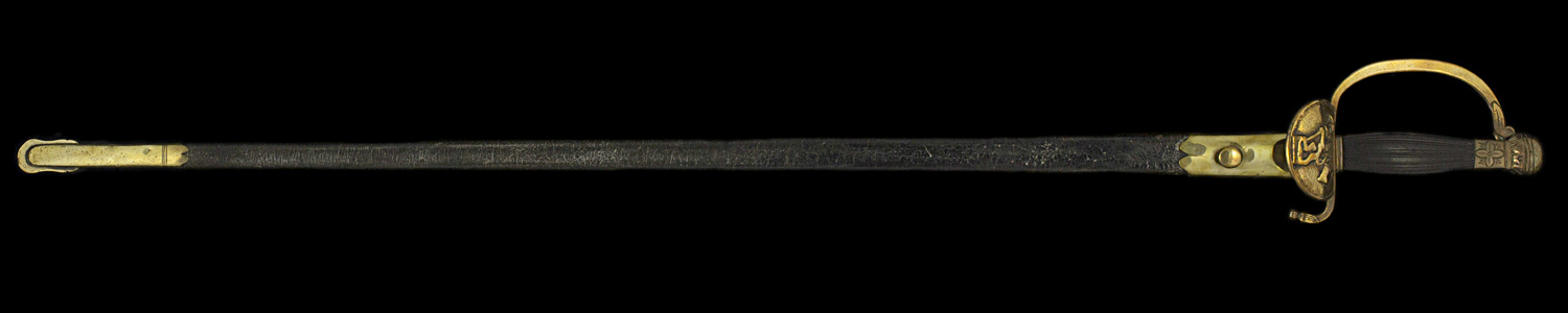 S000189_Belgian_Garde_Bourgeoise_Smallsword_Full_Obverse_With_Scabbard