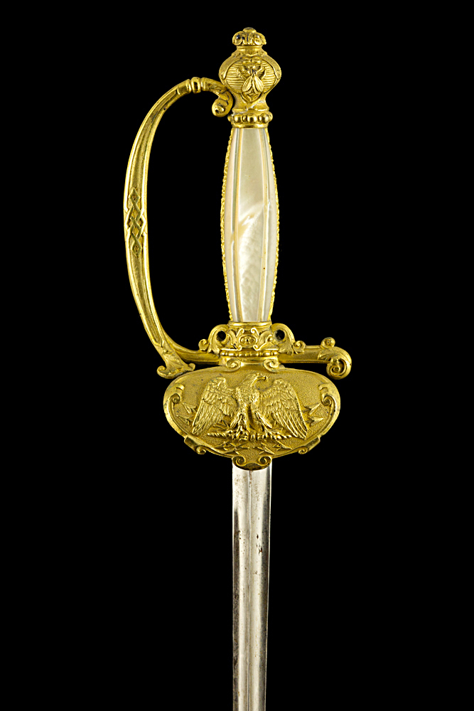 S000065_French_Poudre_Salpetre_Smallsword_Hilt_Obverse_