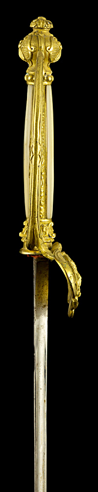 S000065_French_Poudre_Salpetre_Smallsword_Hilt_Right_Side