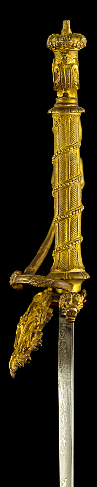 S000072_Belgian_Engineer_Smallsword_Hilt_Left_Side