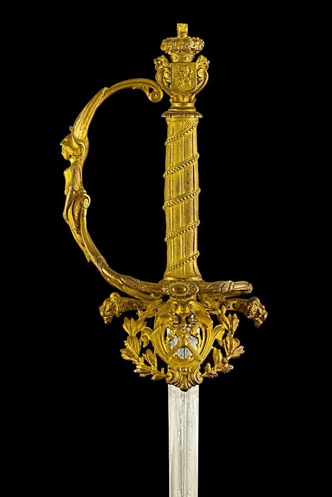 S000072_Belgian_Engineer_Smallsword_Hilt_Obverse_