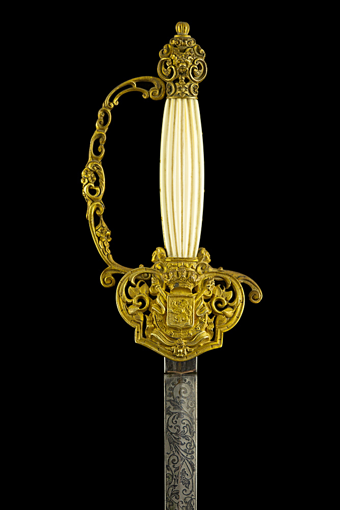 S000078_Belgian_Court_Sword_Hilt_Obverse_