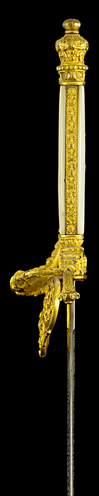 S000085_Belgian_Court_Sword_Hilt_Left_Side