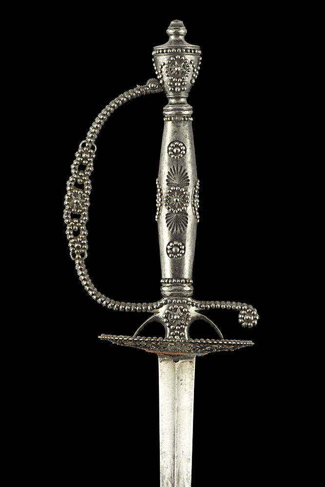 S000211_French_Cut_Steel_Smallsword_Hilt_Obverse_