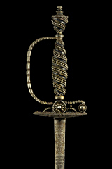 S000186_French_Cut_Steel_Smallsword_Hilt_Obverse
