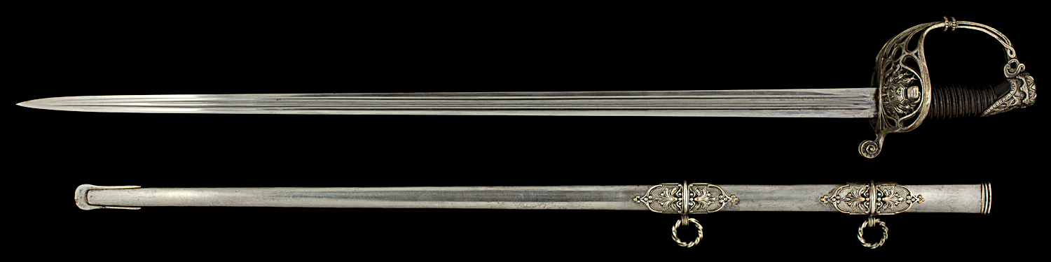 S000004_Sherifean_Guard_Sword_Full_Obverse_Next_to_Scabbard