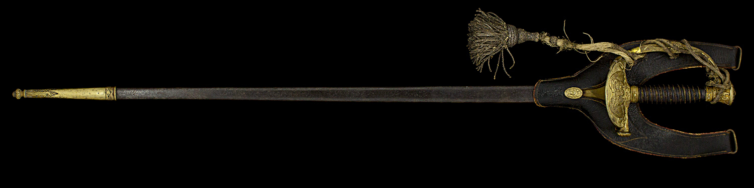 S000019_French_Second_Empire_Smallsword_Full_Obverse_With_Scabbard