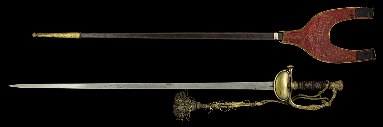 S000019_French_Second_Empire_Smallsword_Full_Reverse_Next_to_Scabbard