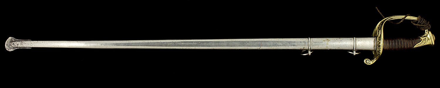 S000027_French_Model_1845_Sword_Full_Obverse_With_Scabbard