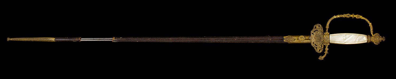 S000044_French_Smallsword_Full_Obverse_With_Scabbard