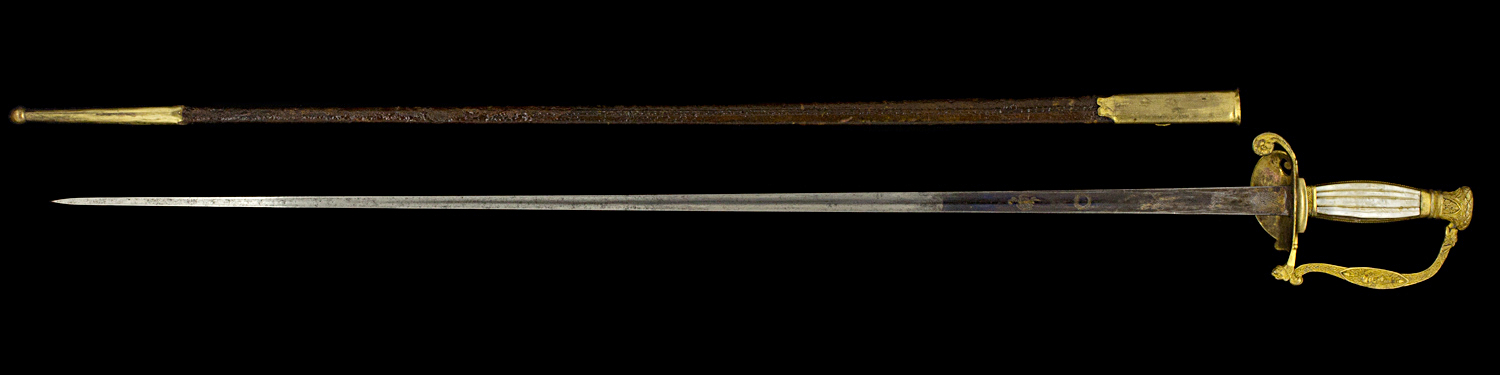 S000099_French_Smallsword_Full_Reverse_Next_to_Scabbard