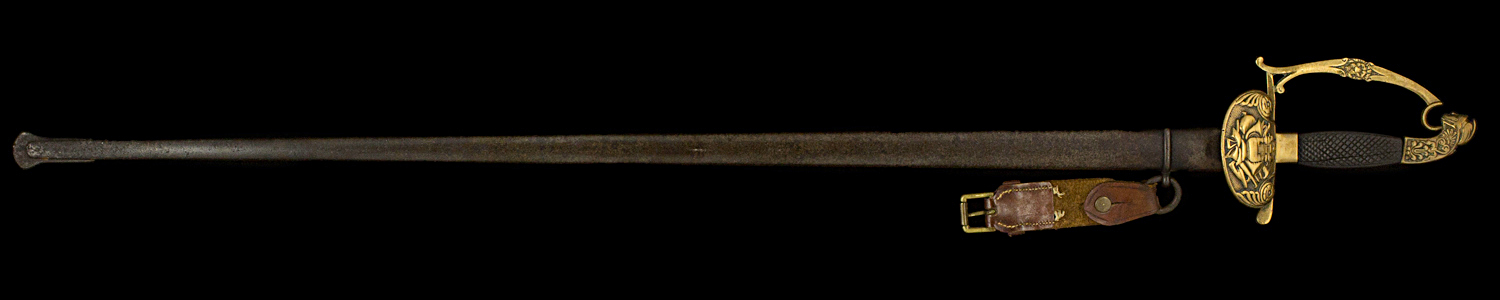S000102_Belgian_Bandsman_Smallsword_Full_Obverse_With_Scabbard