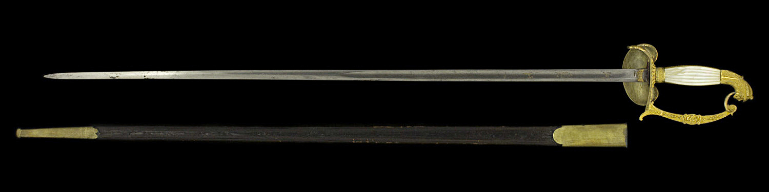 S000114_French_Court_Smallsword_Full_Reverse_Next_to_Scabbard