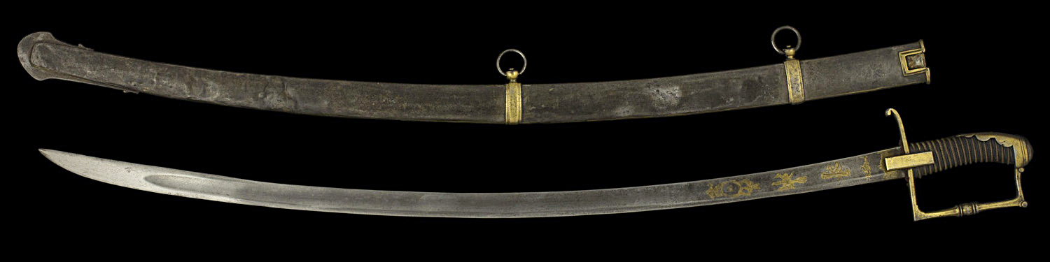 S000122_American_Light_Cavalry_Sabre_Full_Reverse_Next_to_Scabbard