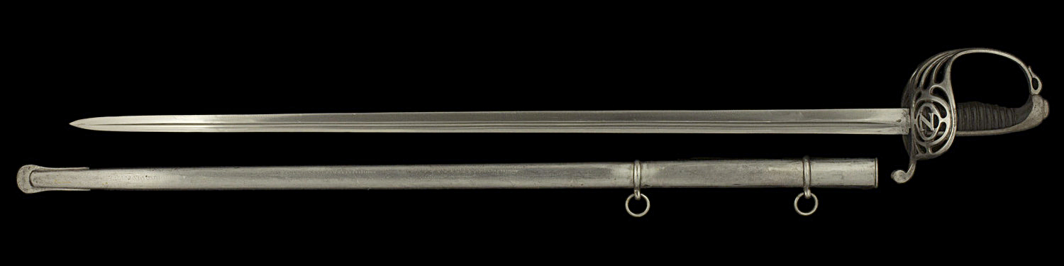 S000123_French_Zouave_Saber_Full_Obverse_Next_to_Scabbard