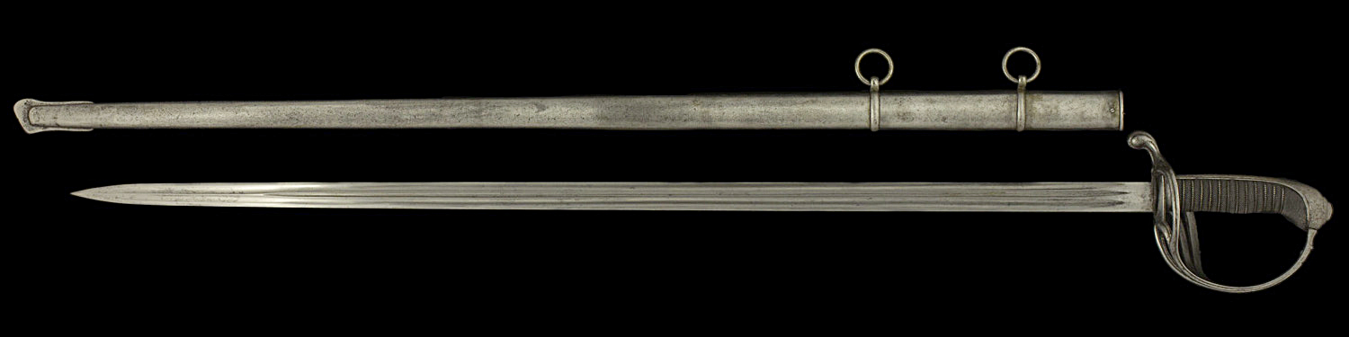 S000124_French_African_Army_Sword_Full_Reverse_Next_to_Scabbard