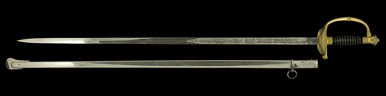 S000199_CFS_Smallsword_Full_Obverse_Next_to_Scabbard